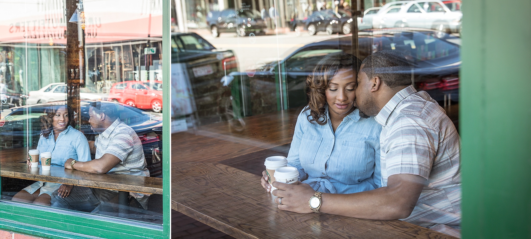 maternity session coffee shop DC