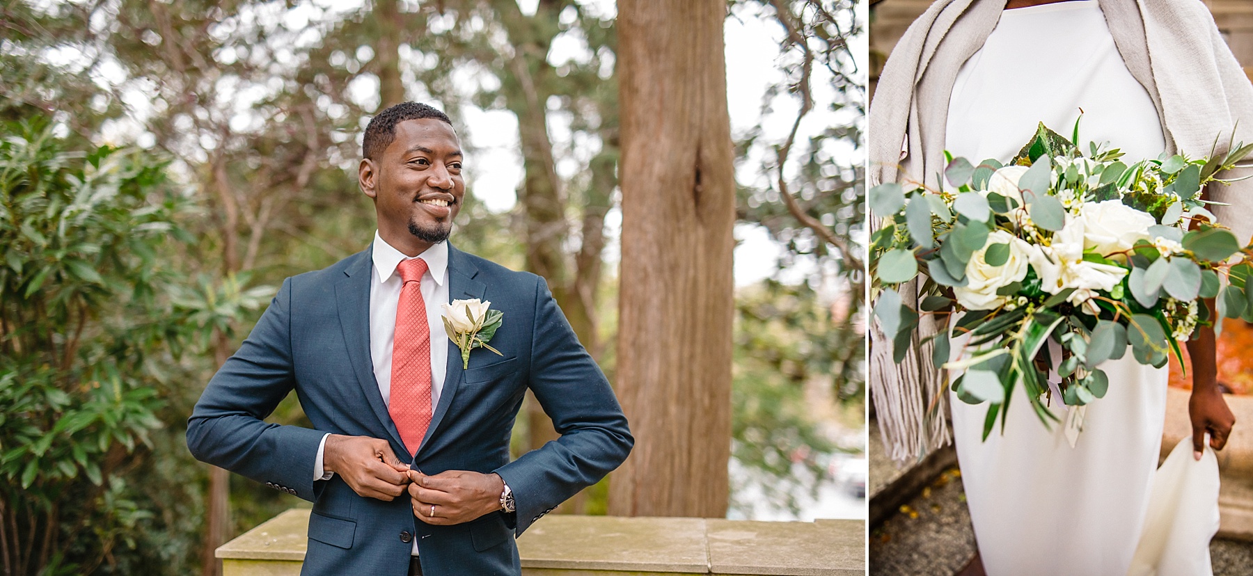 bride and groom details on DC elopement photographed by Damien Carter Photography